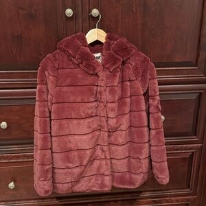 NWOT Apparis faux fur Goldy hooded jacket sz xs